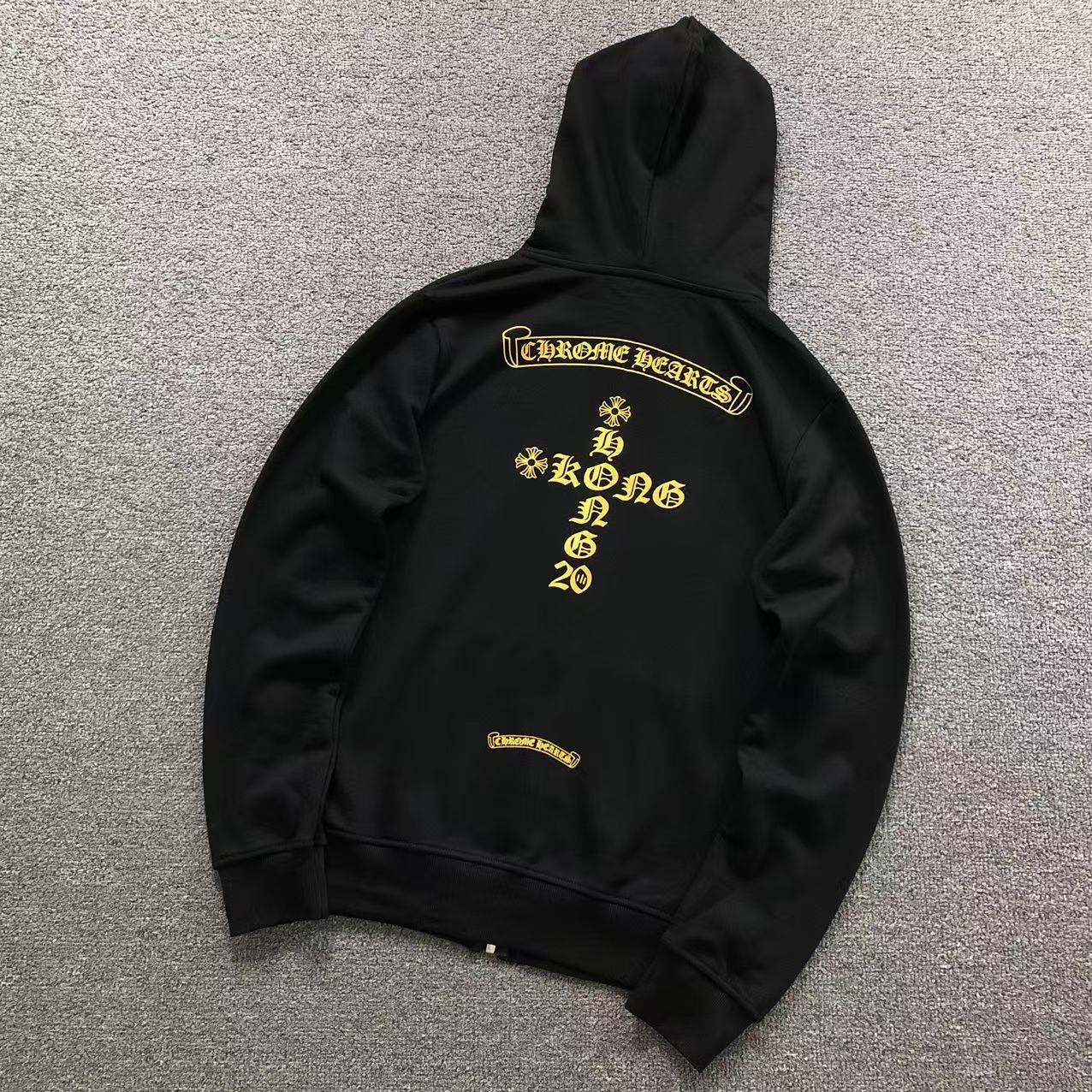 MOLETOM CANGURU Chrome Hearts Hong Kong Cross — costa