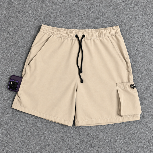 Short Cargo Elastano Tech Bege