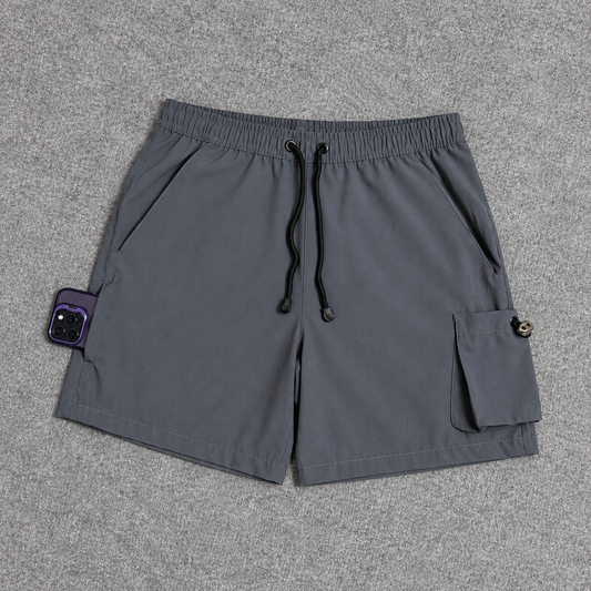 Short Cargo Elastano Tech Cinza