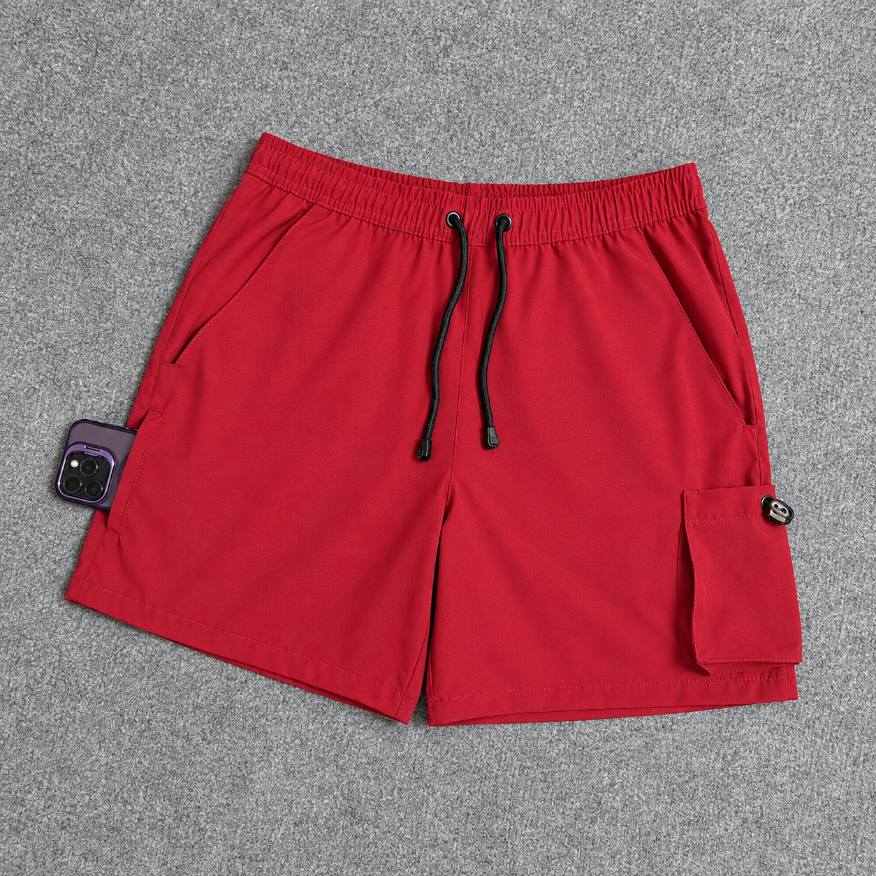 Short Cargo Elastano Tech Red