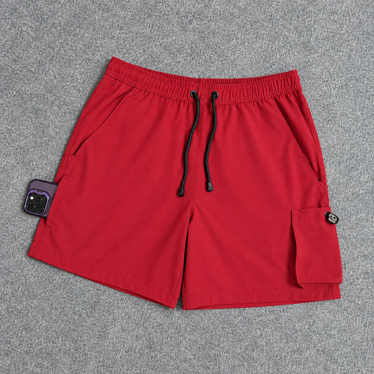 Short Cargo Elastano Tech Red