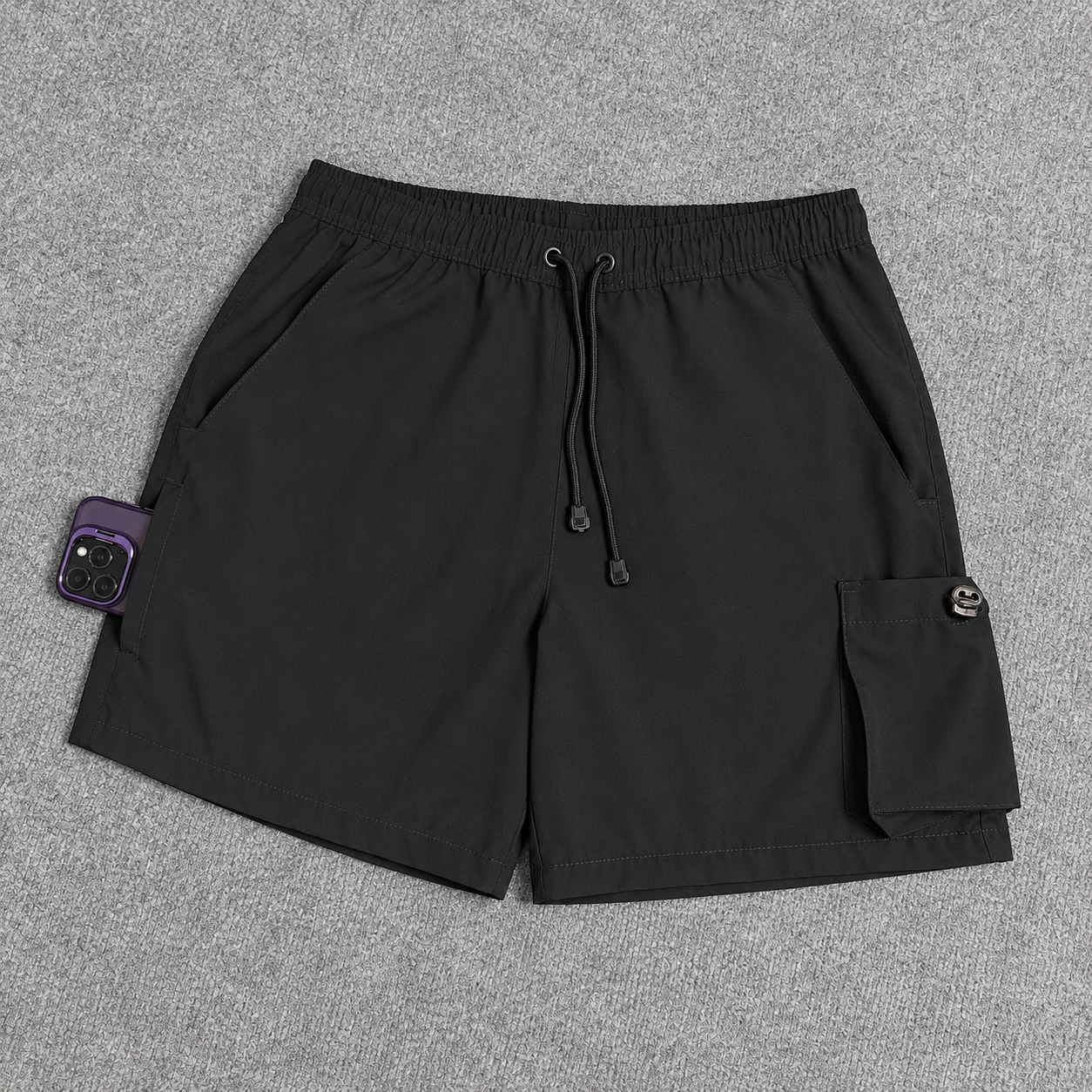 Short Cargo Elastano Tech Black