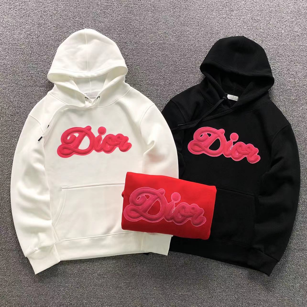 MOLETOM CANGURU Dior Bubble Script — frente