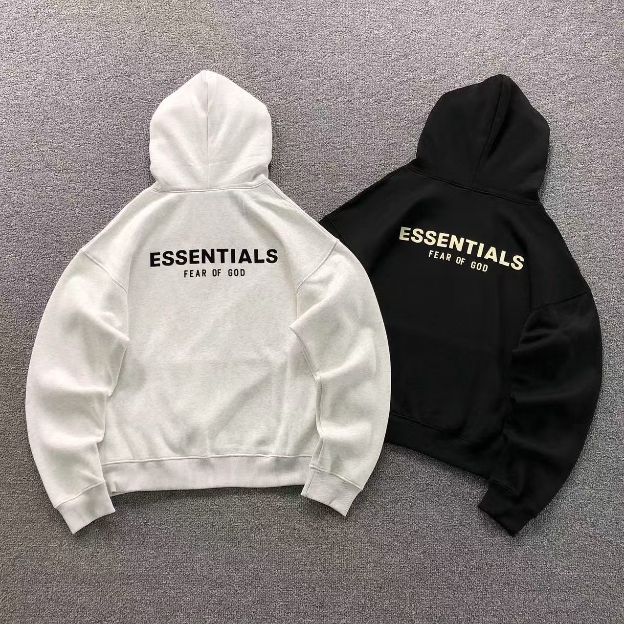 MOLETOM CANGURU Fear of God Essentials Logo Prime — costa