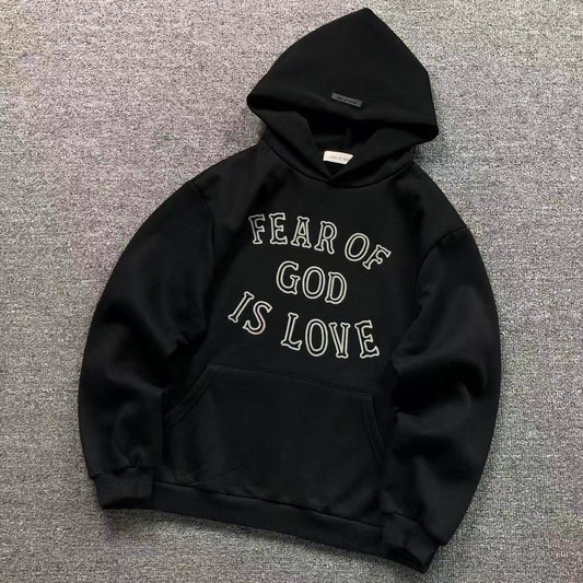 MOLETOM CANGURU Cristã Fear Of God Is Love — frente