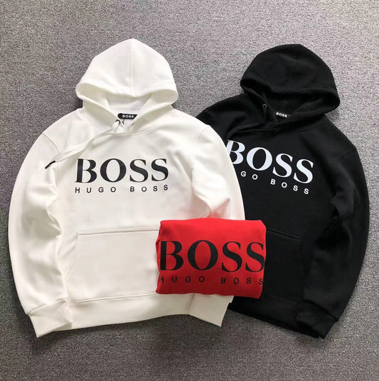 MOLETOM CANGURU Boss Classic Logo Core — frente