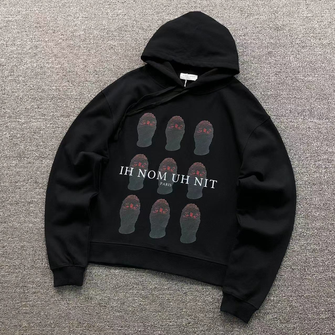 MOLETOM CANGURU Ih Nom Uh Nit Ski Mask Grid — frente