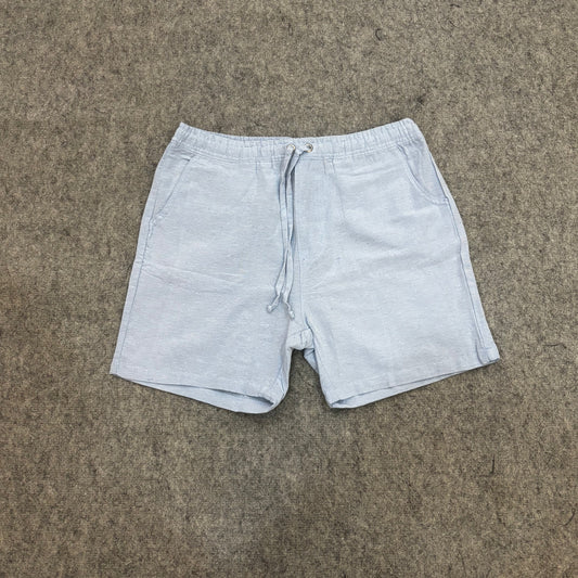 Short Linho Azul Claro