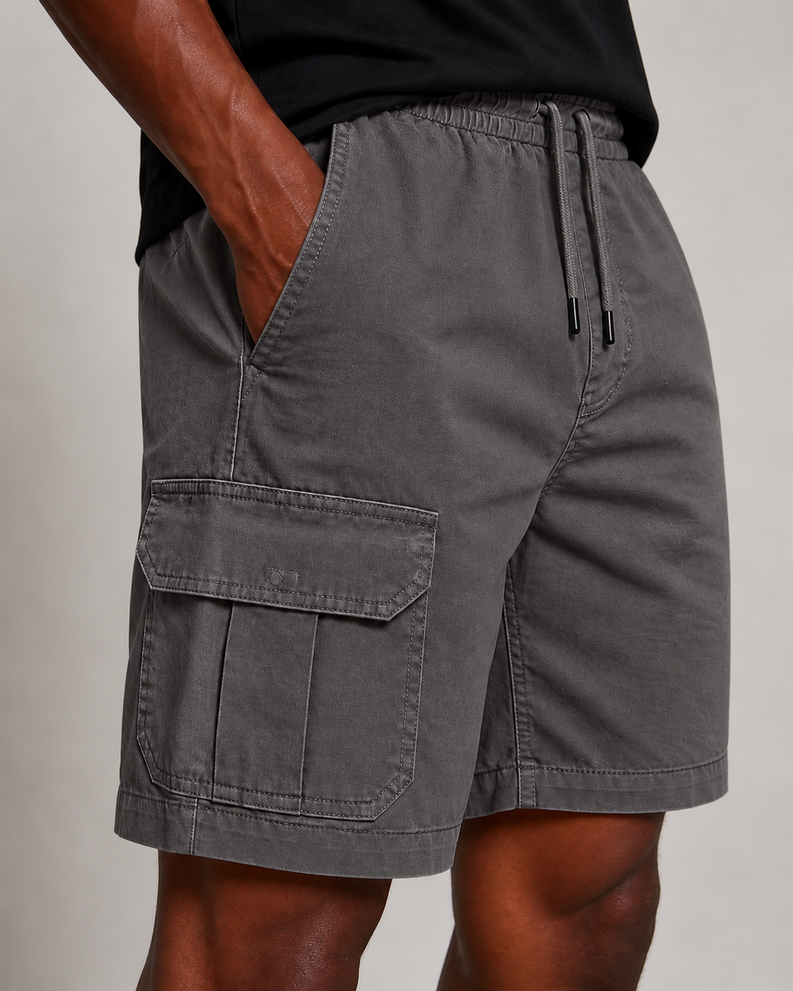 SHORT SARJA CARGO CINZA CHUMBO