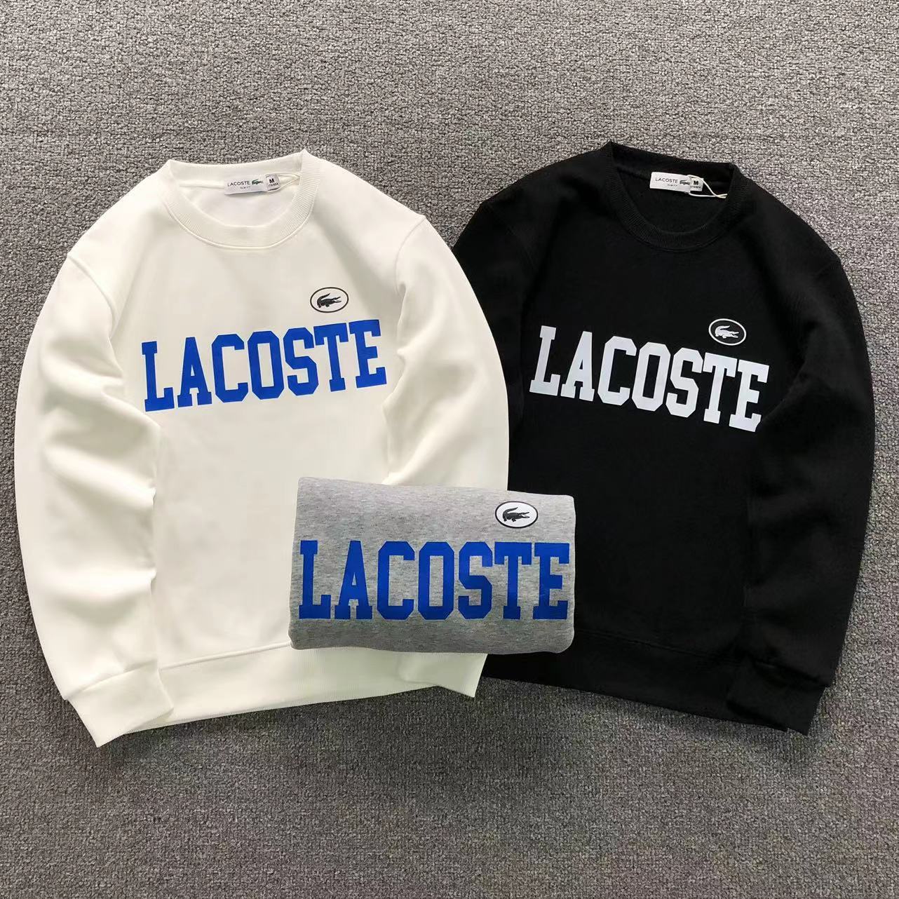 MOLETOM CANGURU Lacoste College Block Core — frente