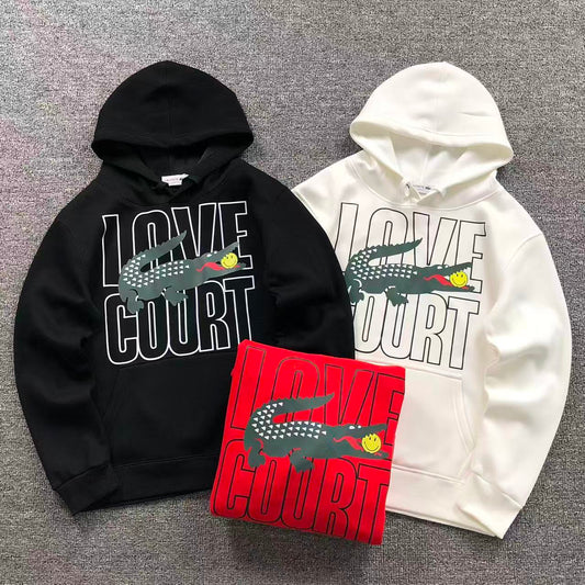 MOLETOM CANGURU Lacoste Love Court — frente