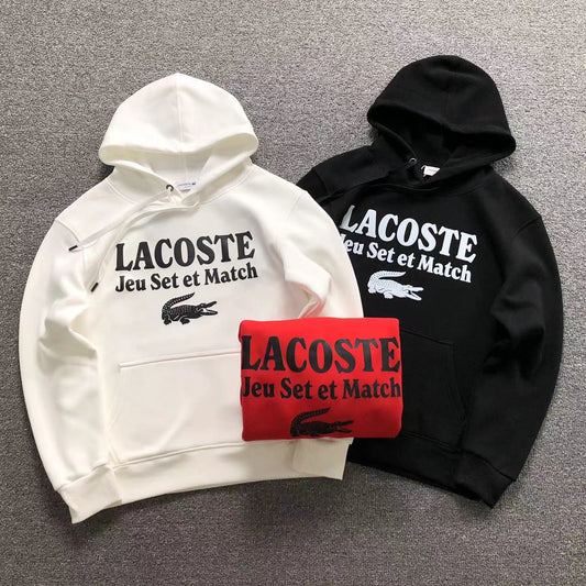 MOLETOM CANGURU Lacoste Jeu Set et Match — frente