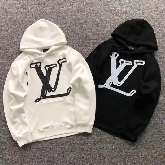 MOLETOM CANGURU Louis Vuitton LV Big Logo — frente