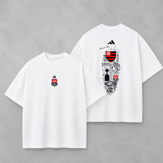 Camisa Adidas CRF Rubro Negro Tape — detalhe