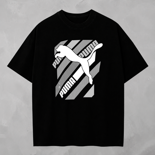 Camisa Puma Leaping Cat Stripes — detalhe