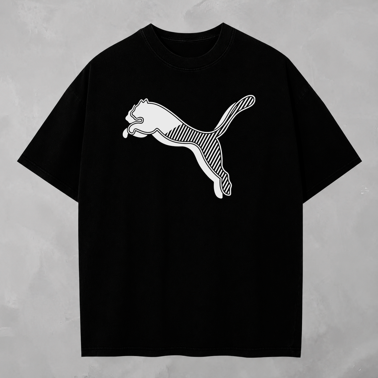 Camisa Puma Big Cat Stripes — detalhe