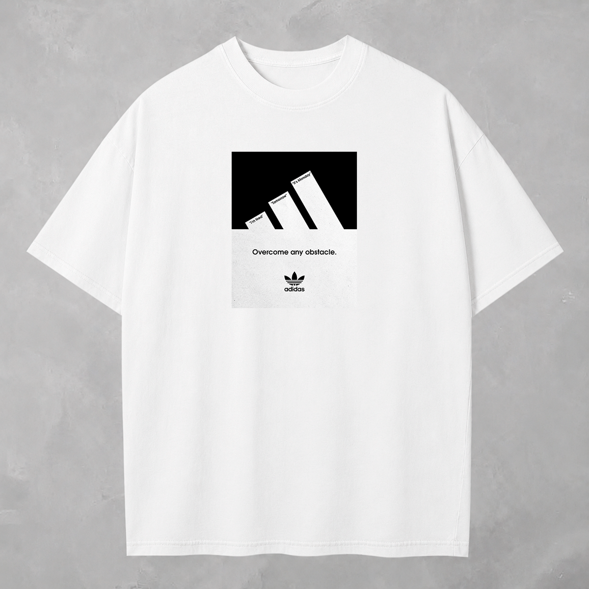 Camisa Adidas Overcome Obstacle — detalhe