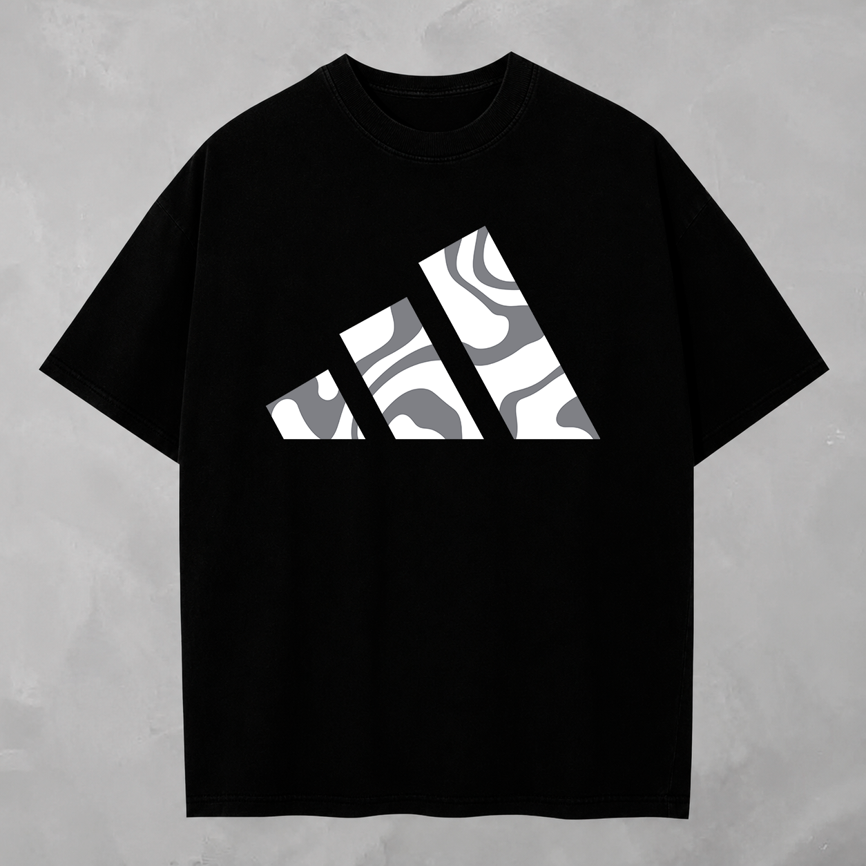 Camisa Adidas Triangle Camo — detalhe