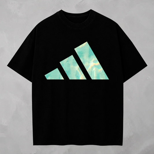 Camisa Adidas Iridescent Stripes — detalhe