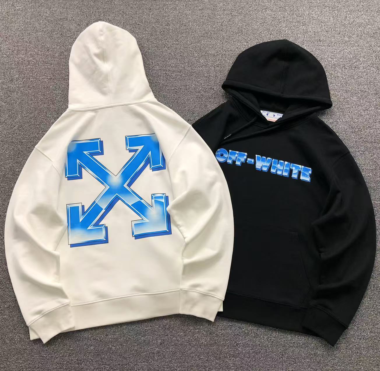 MOLETOM CANGURU Off White Arrows Diagonal — frente