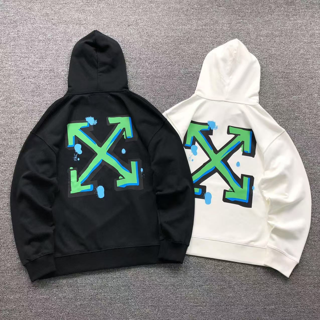 MOLETOM CANGURU Off White Arrows Splash Prime — costa