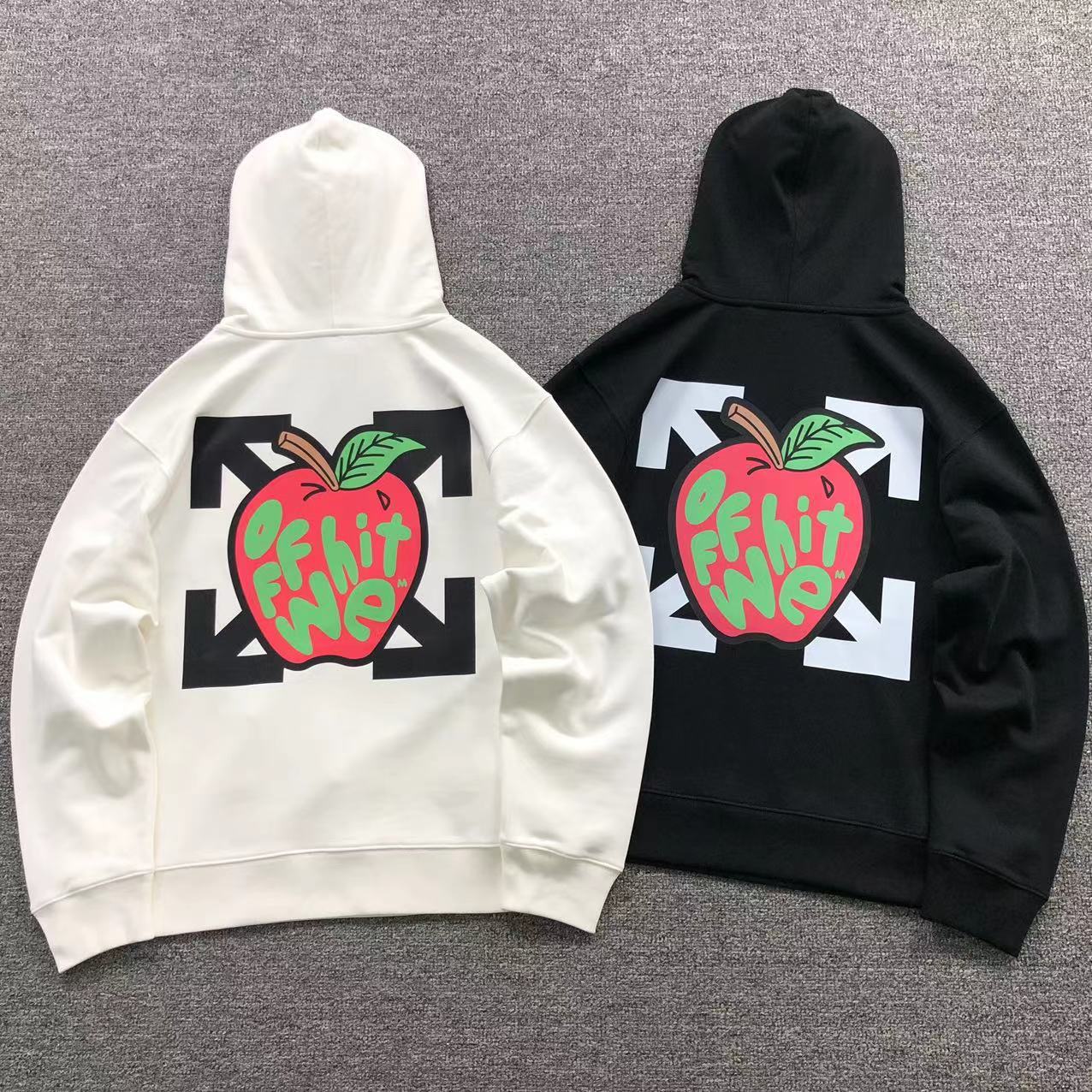 MOLETOM CANGURU Off White Apple Arrows — costa