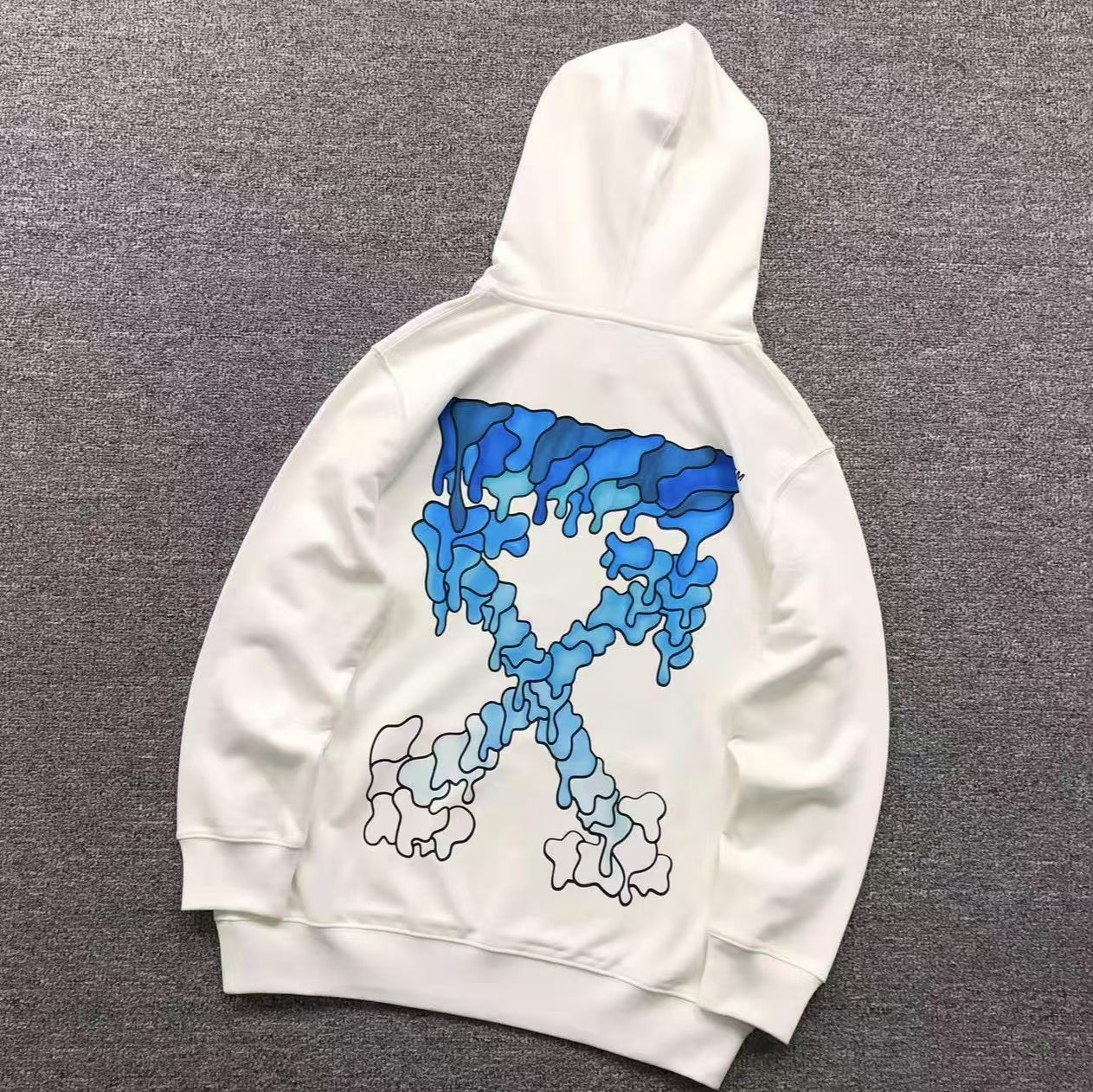 MOLETOM CANGURU Off White Drip Arrows — costa