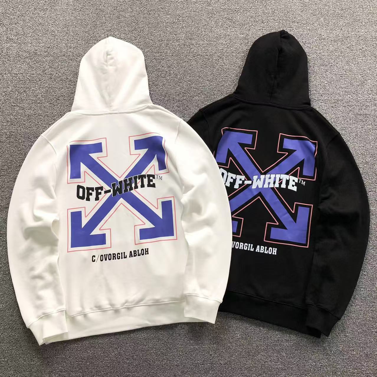 MOLETOM CANGURU Off White Arrows Cross Core — costa