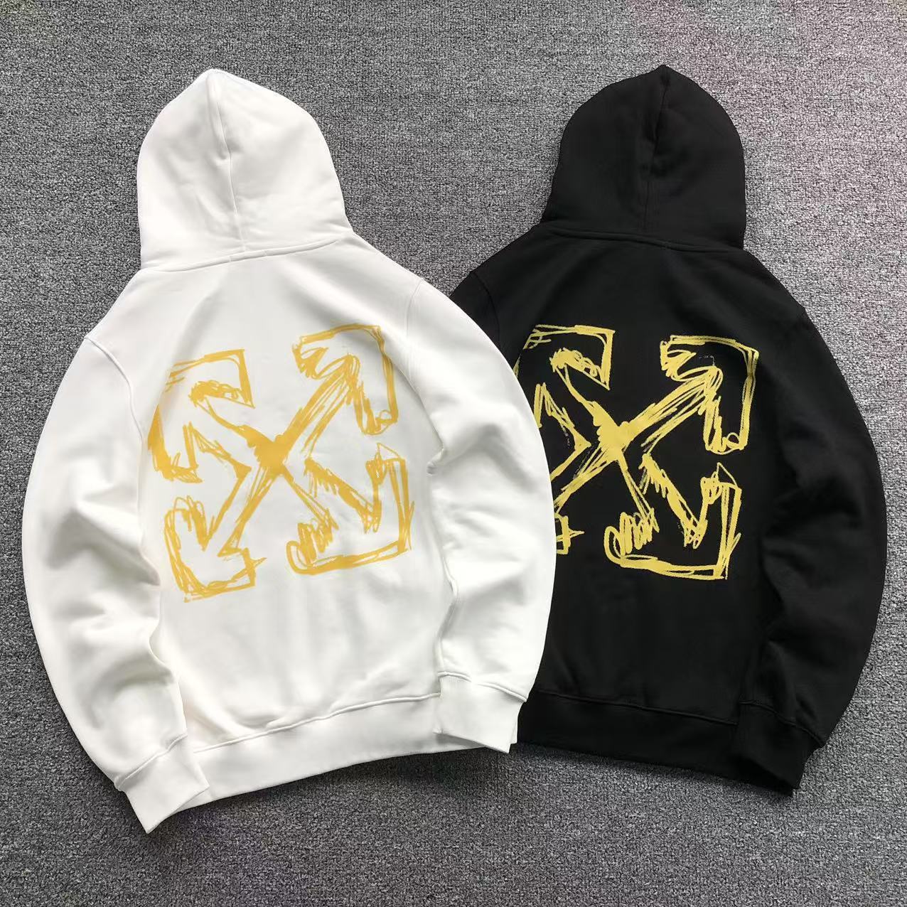 MOLETOM CANGURU Off White Arrows Sketch — costa