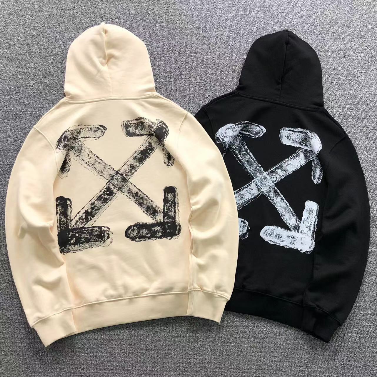 MOLETOM CANGURU Off White Arrows Cross Prime — costa