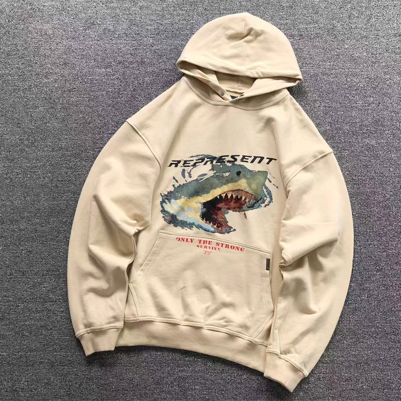 MOLETOM CANGURU Represent Shark Bite — frente