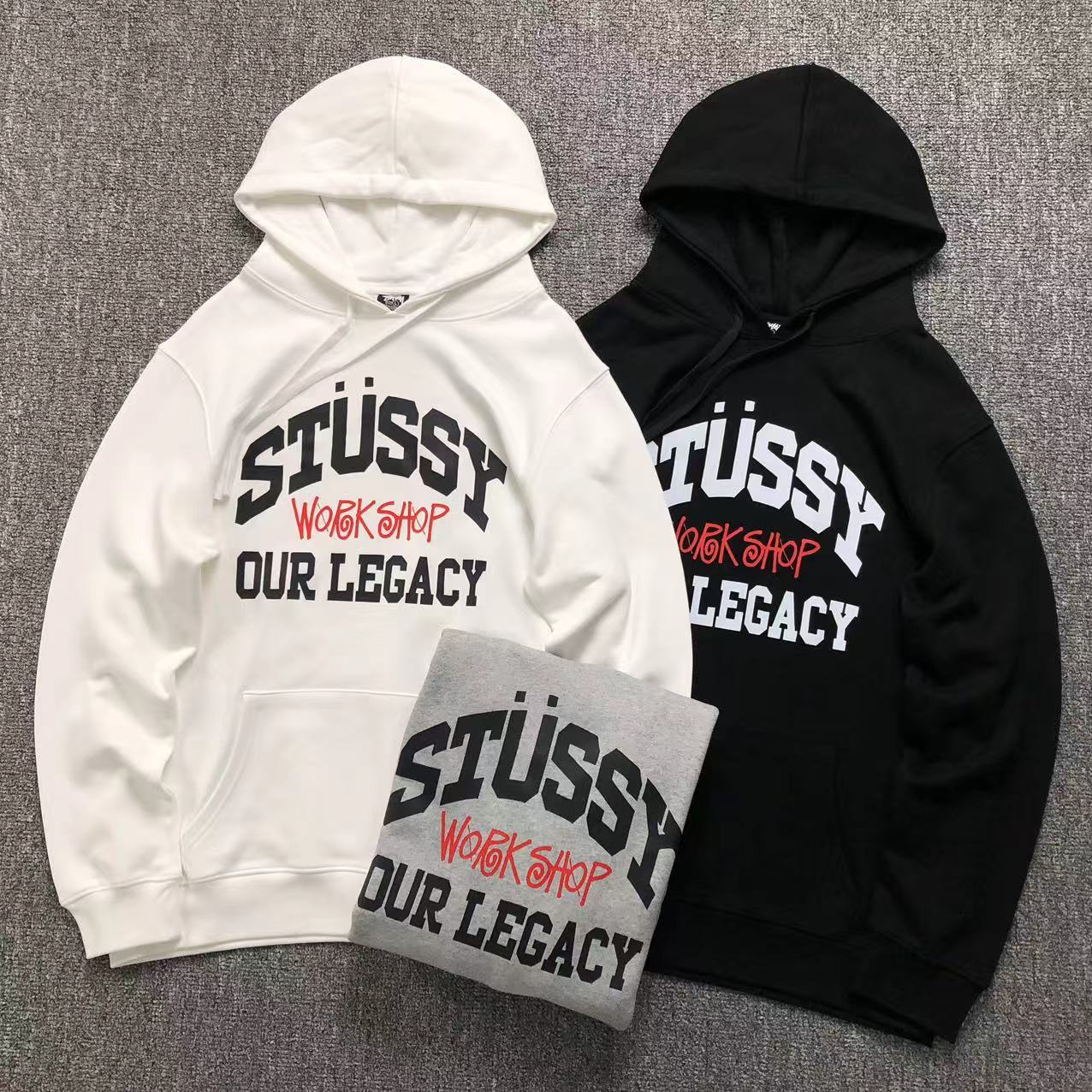 MOLETOM CANGURU Stussy Workshop Legacy — frente