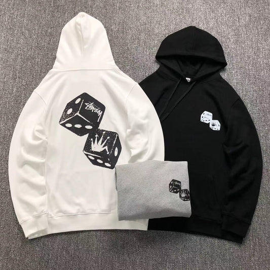 MOLETOM CANGURU Stussy Dice Crown Core — costa