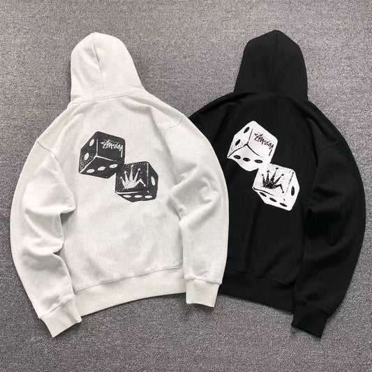 MOLETOM CANGURU Stussy Dice Crown Prime — costa