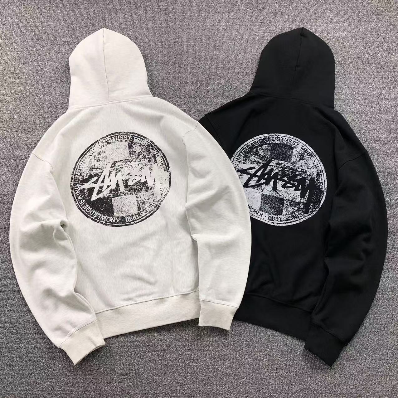 MOLETOM CANGURU Stussy World Tribe Circle — costa