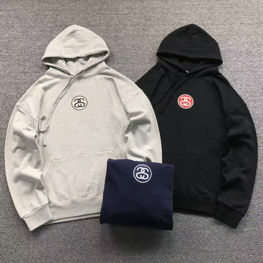 MOLETOM CANGURU Stussy Link Circle — peito