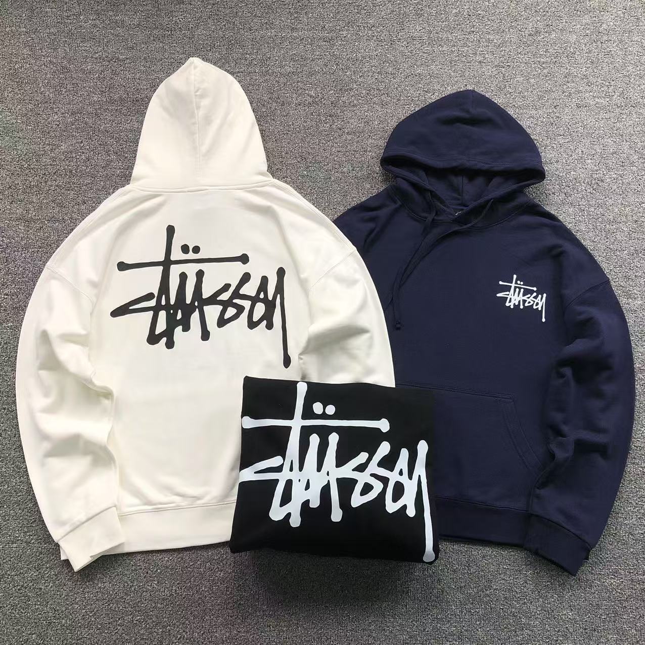 MOLETOM CANGURU Stussy Basic Graffiti Prime — frente