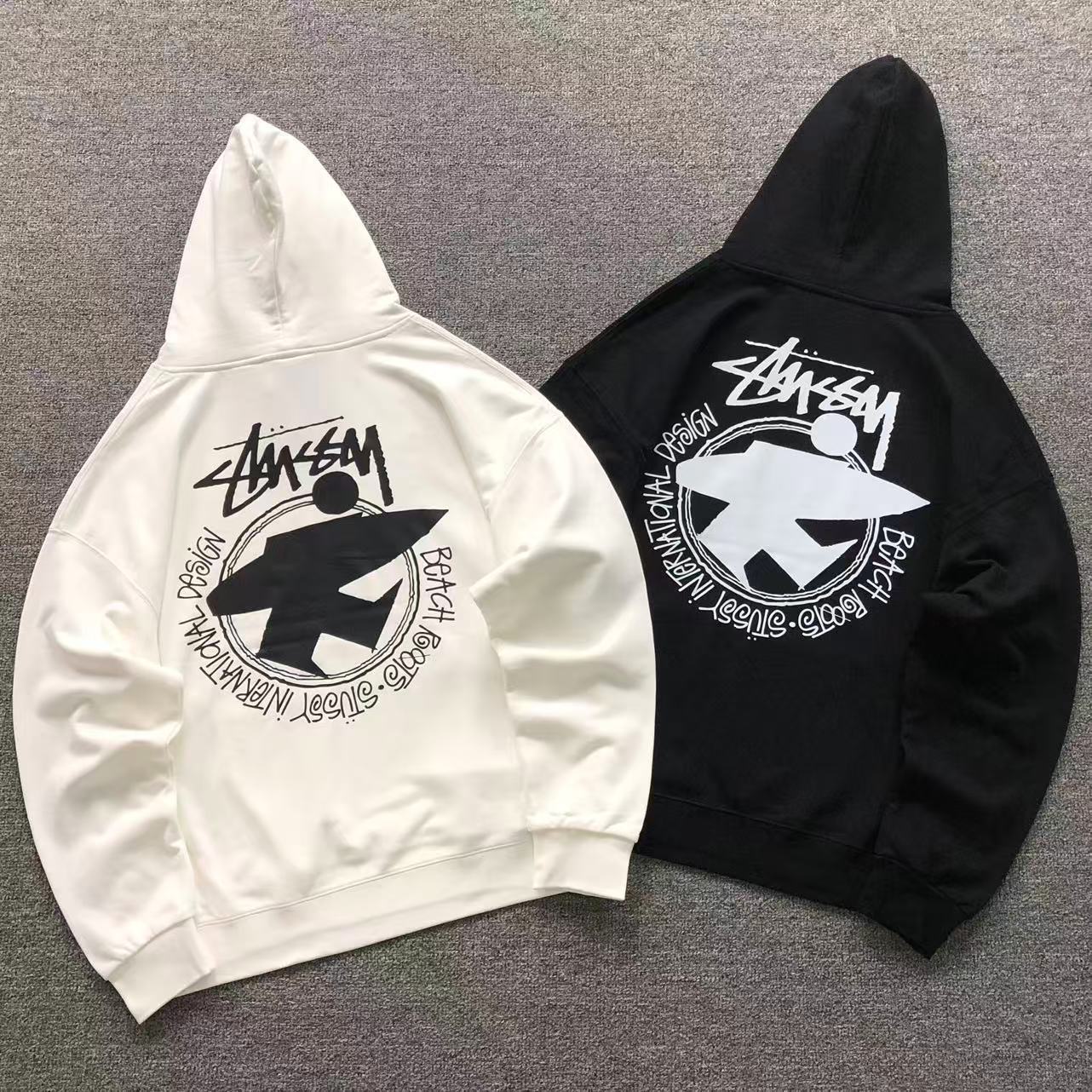MOLETOM CANGURU Stussy Beach Roots Bird — costa
