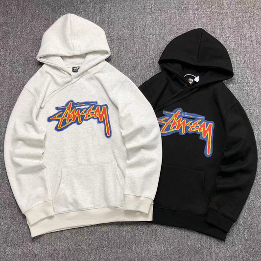 MOLETOM CANGURU Stussy Spray Tag Core — frente
