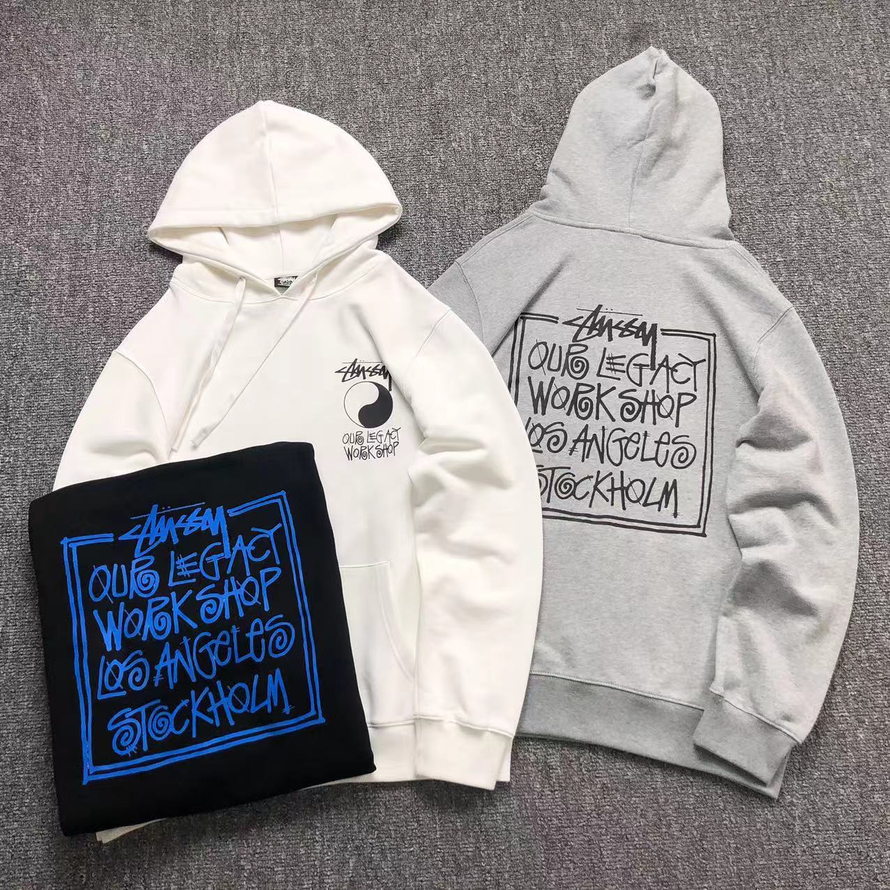 MOLETOM CANGURU Stussy Legacy Workshop — frente