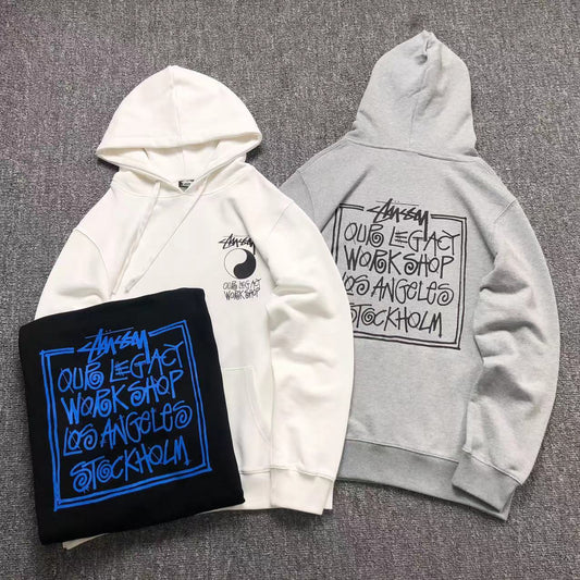 MOLETOM CANGURU Stussy Legacy Workshop — frente