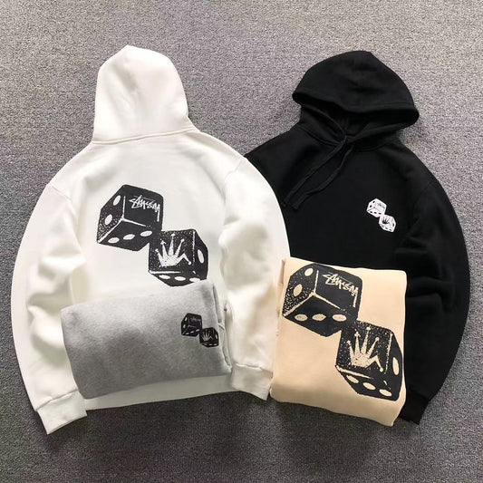 MOLETOM CANGURU Stussy Dice Crown Vault — frente