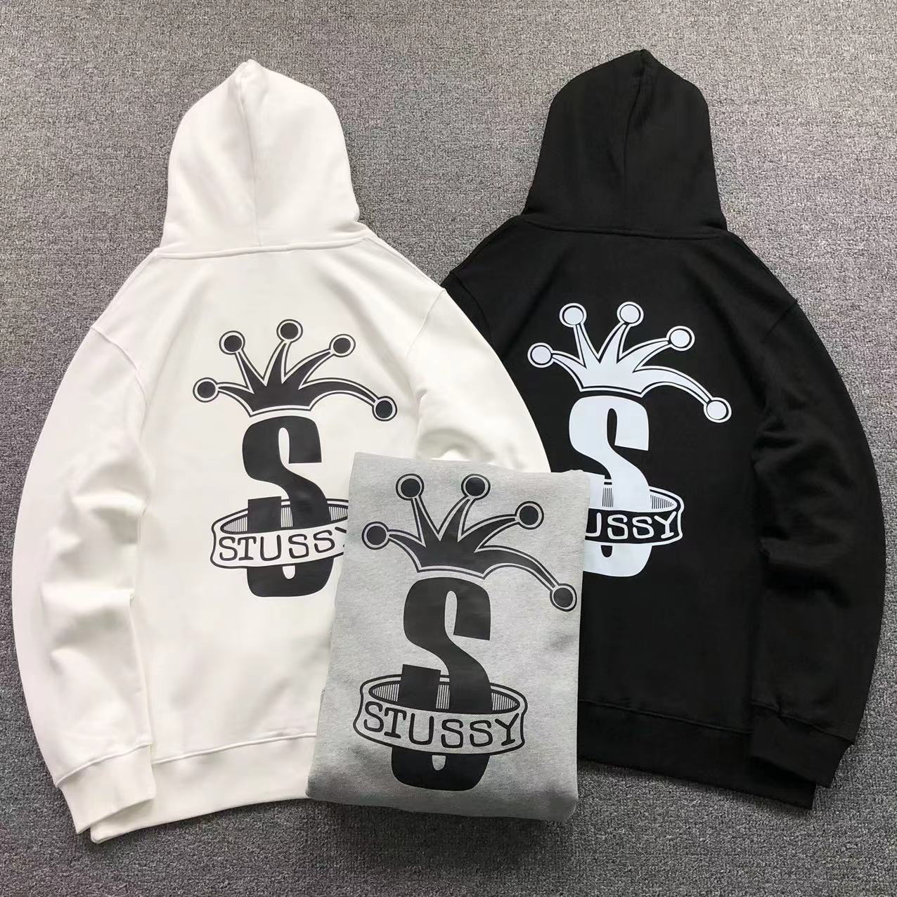 MOLETOM CANGURU Stussy Crown S — costa
