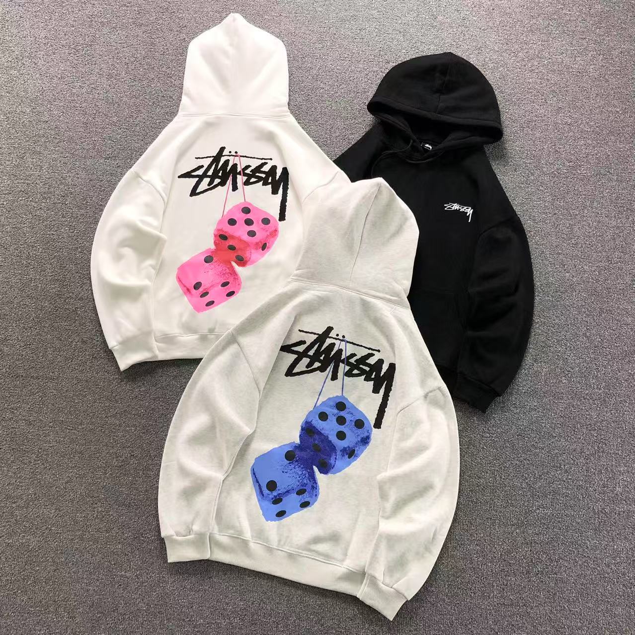 MOLETOM CANGURU Stussy Fuzzy Dice Vault — costa