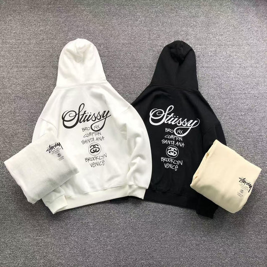 MOLETOM CANGURU Stussy City Tour — costa