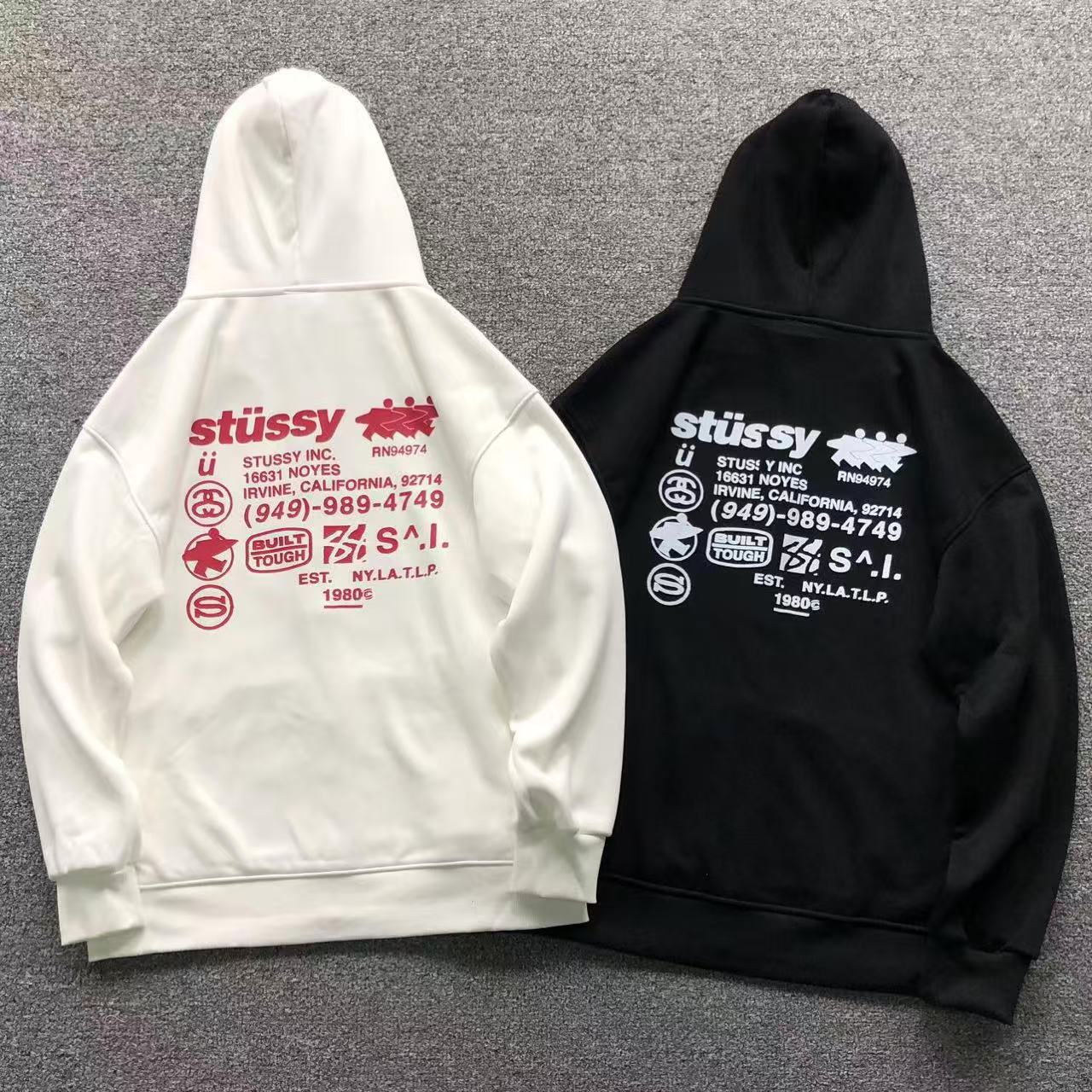 MOLETOM CANGURU Stussy Built Tough Prime — costa