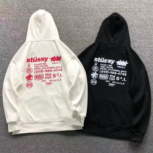 MOLETOM CANGURU Stussy Built Tough Prime — costa
