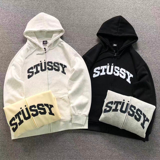 MOLETOM CANGURU Stussy Arch Logo Classic — frente