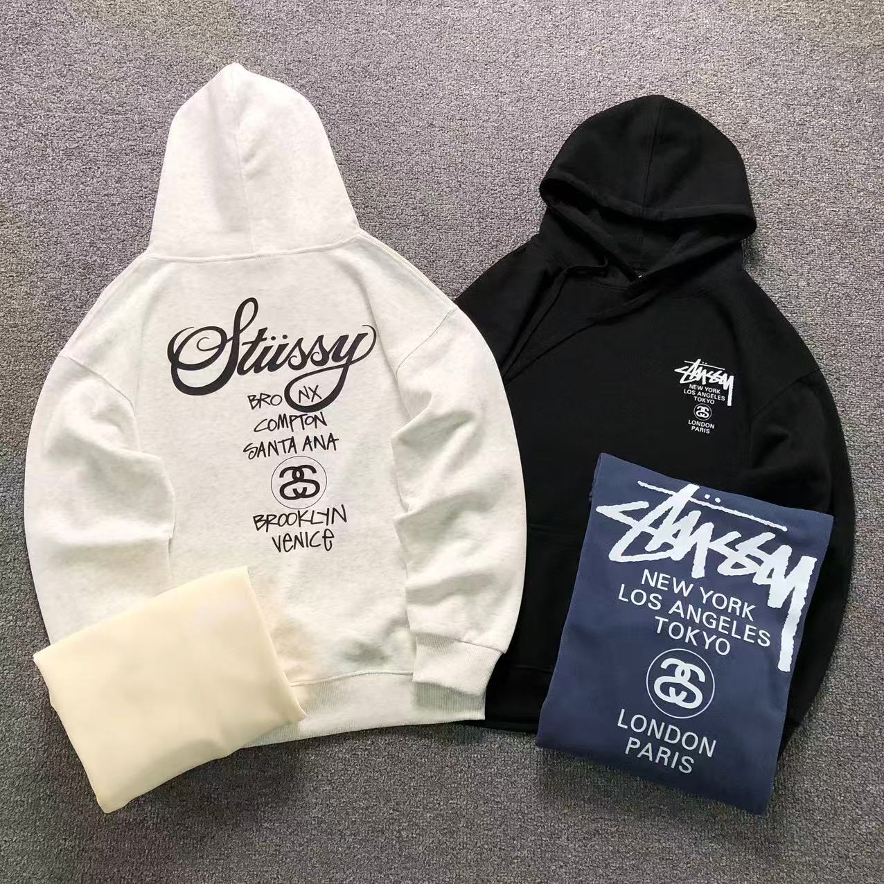 MOLETOM CANGURU Stussy World Tour Cities — costa