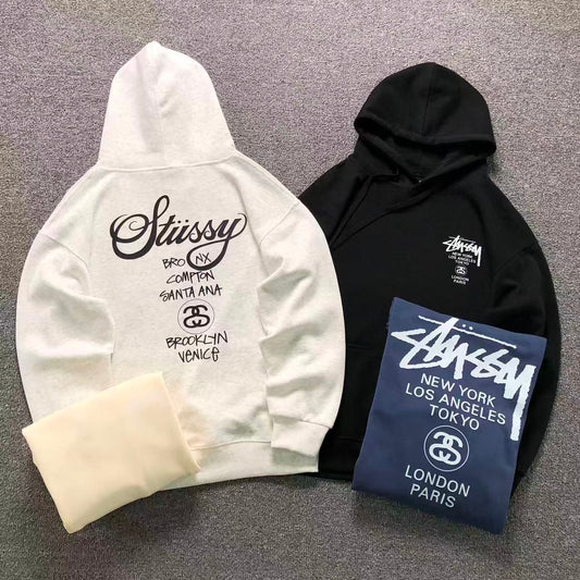 MOLETOM CANGURU Stussy World Tour Cities — costa